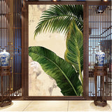 banana leaf wall mural