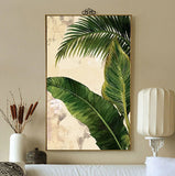 banana leaf wall mural