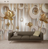 lotus flower wall mural