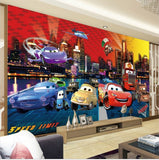 cars cartoon wall mural