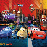 3d cars cartoon mural