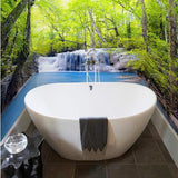 peel and stick forest bathroom wallpaper