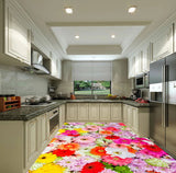 floor mural flowers