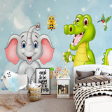 cartoon dragon wall mural