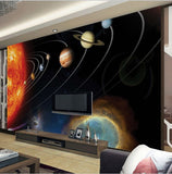 solar system wall mural