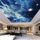 starry night ceiling mural