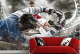 soccer football goal wall mural