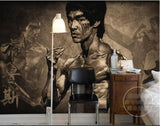 bruce lee wall mural