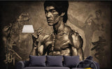 Kung Fu star Bruce Lee mural